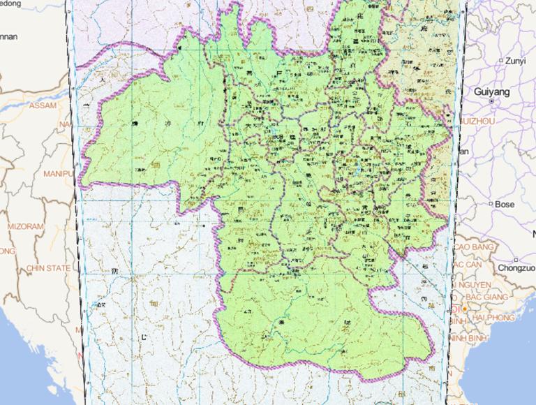The Historical Map of Dali in the Jin and Southern Song Dynasties