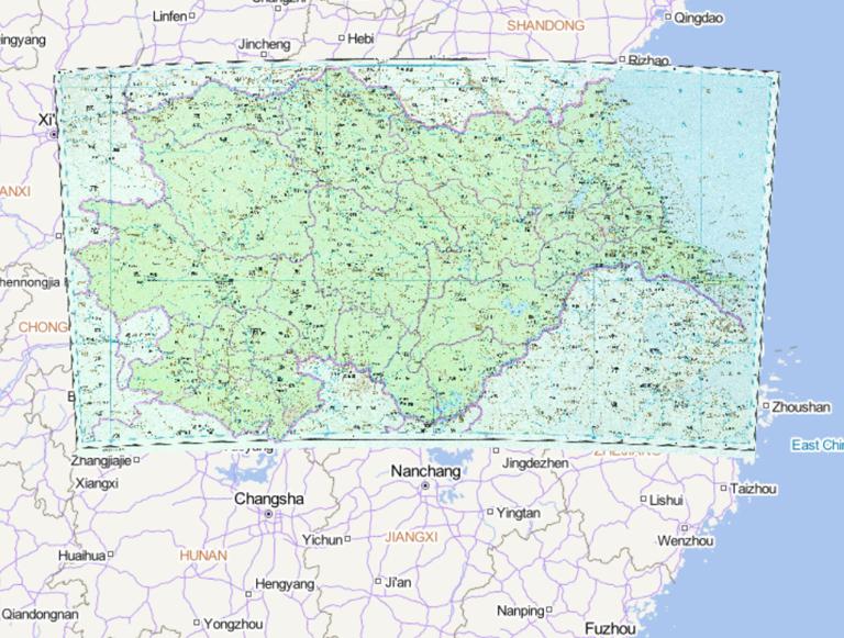 The Historical Map of Henan Jiangbei Province during the Yuan Dynasty