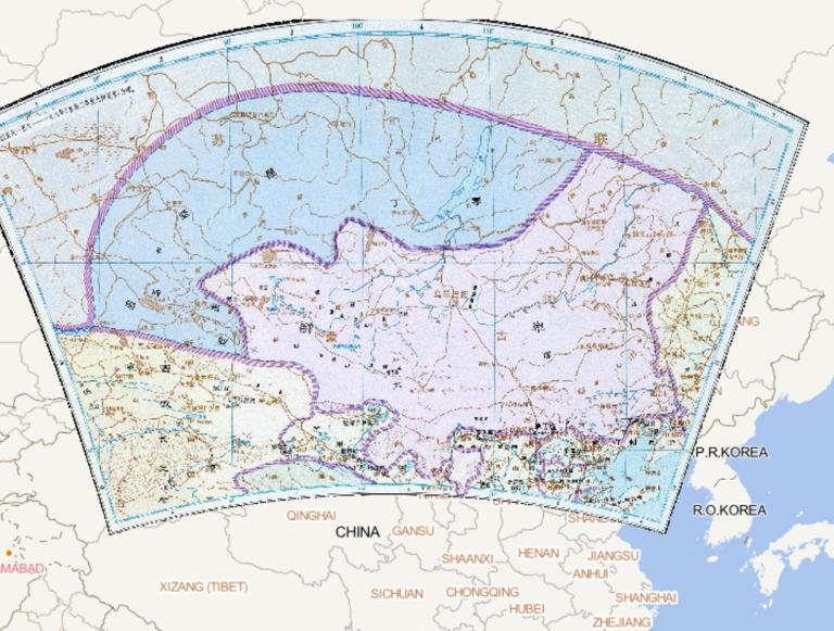 The Historical Maps of Xianbei and Other Departments in Eastern Han Dynasty