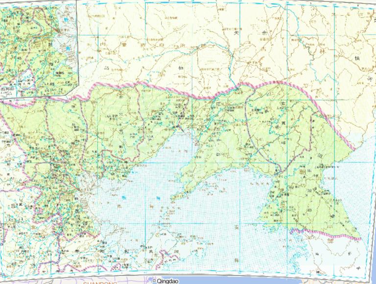 The Historical Map of Youzhou feudal provincial department in Western Han Dynasty