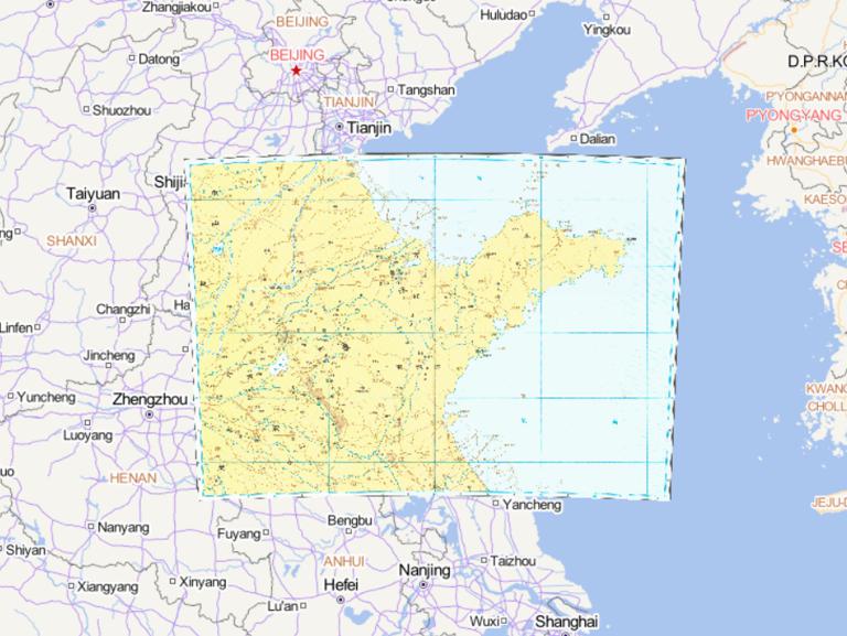 The Historical Maps of Qi State, Lu State and Song State During the Warring States Period in China