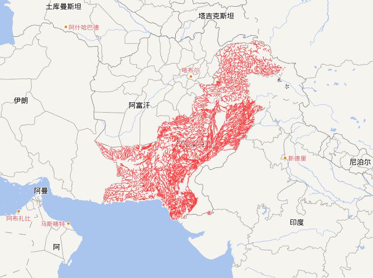 Online map of Pakistani waters route