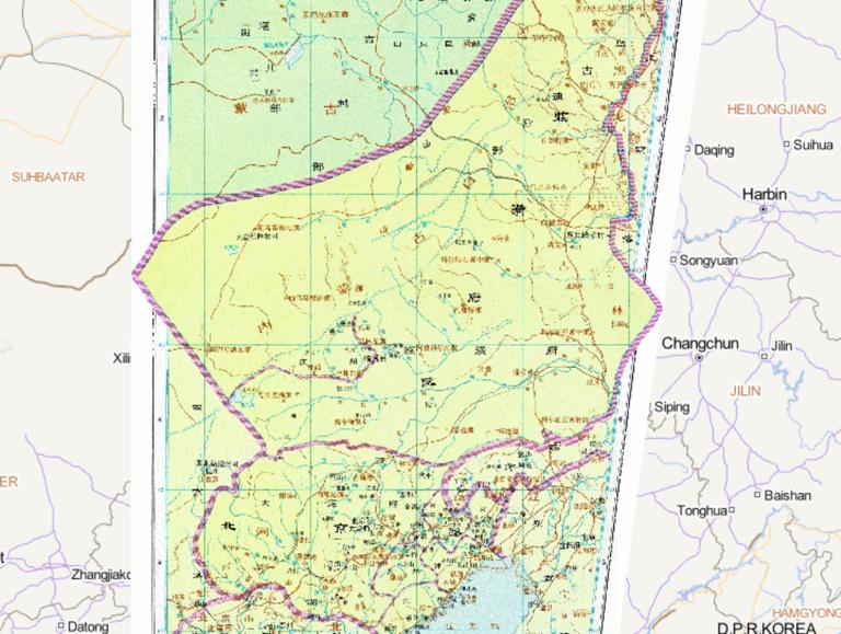 The Historical Map of Beijing Road in the Jin Dynasty