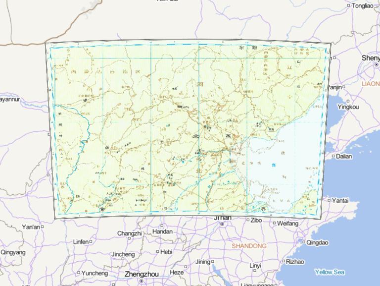 The Historical Map of Northern Yan State in the Spring and Autumn Period of China