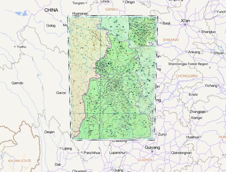 The Historical Map of North Jiannan Road in the Tang Dynasty