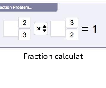 Online calculation with fraction calculator