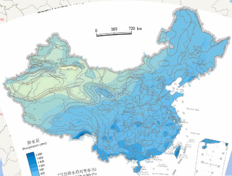 Online Maps of Average Summer Precipitation and Precipitation Variability in China