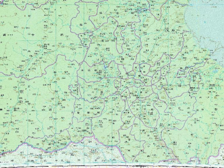 Chinese Yuan Dynasty Zhongshusheng Southern historical map