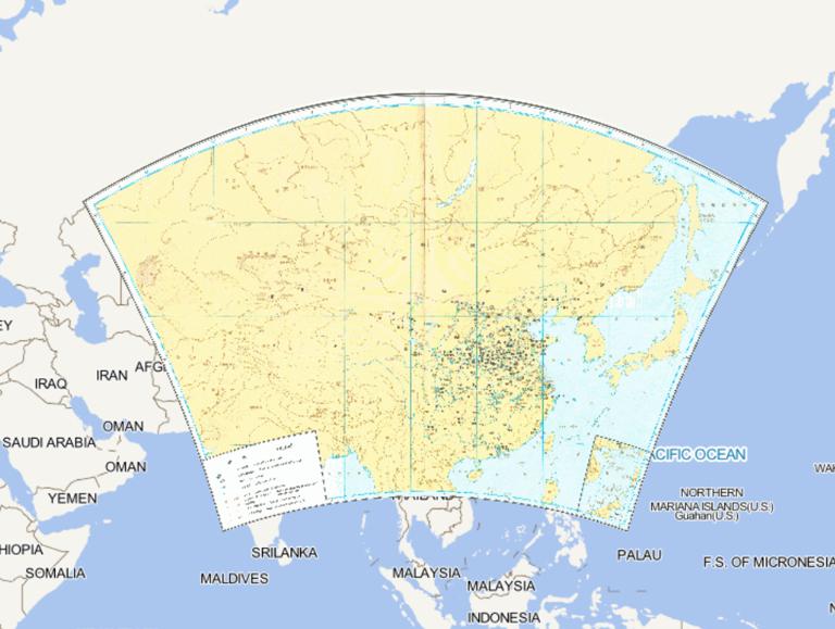 Historical map of warring states period of China