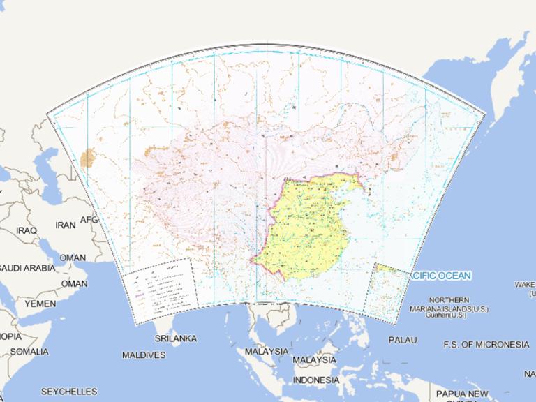 The Historical Map of the Qin Dynasty in China