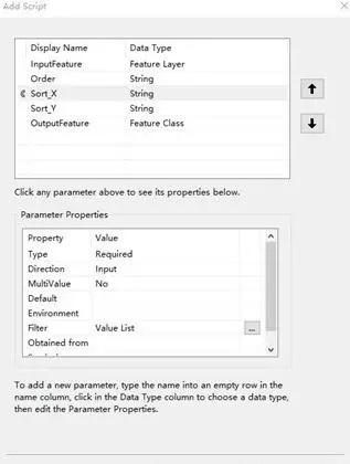 Add interface parameter Sort_ X